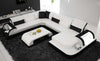 Image of modern design U shape geniune leather sofa