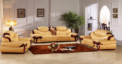 Antique European leather sofa set